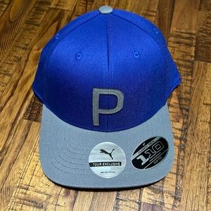 BRAND NEW with tags Puma blue and gray flatbill hat